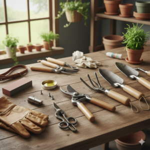 entretien des outils de jardin